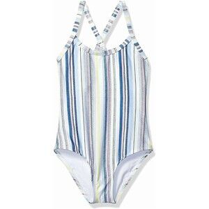 NWT Splendid Line of Sight One Piece Swimsuit Girls 16 Multi